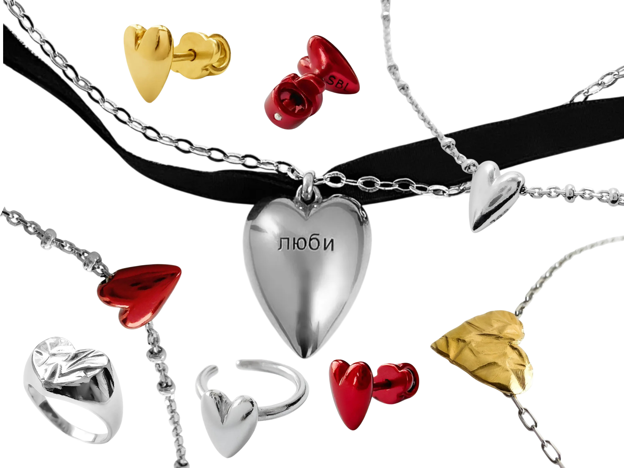 Украшения с сердечками SBLESKOM