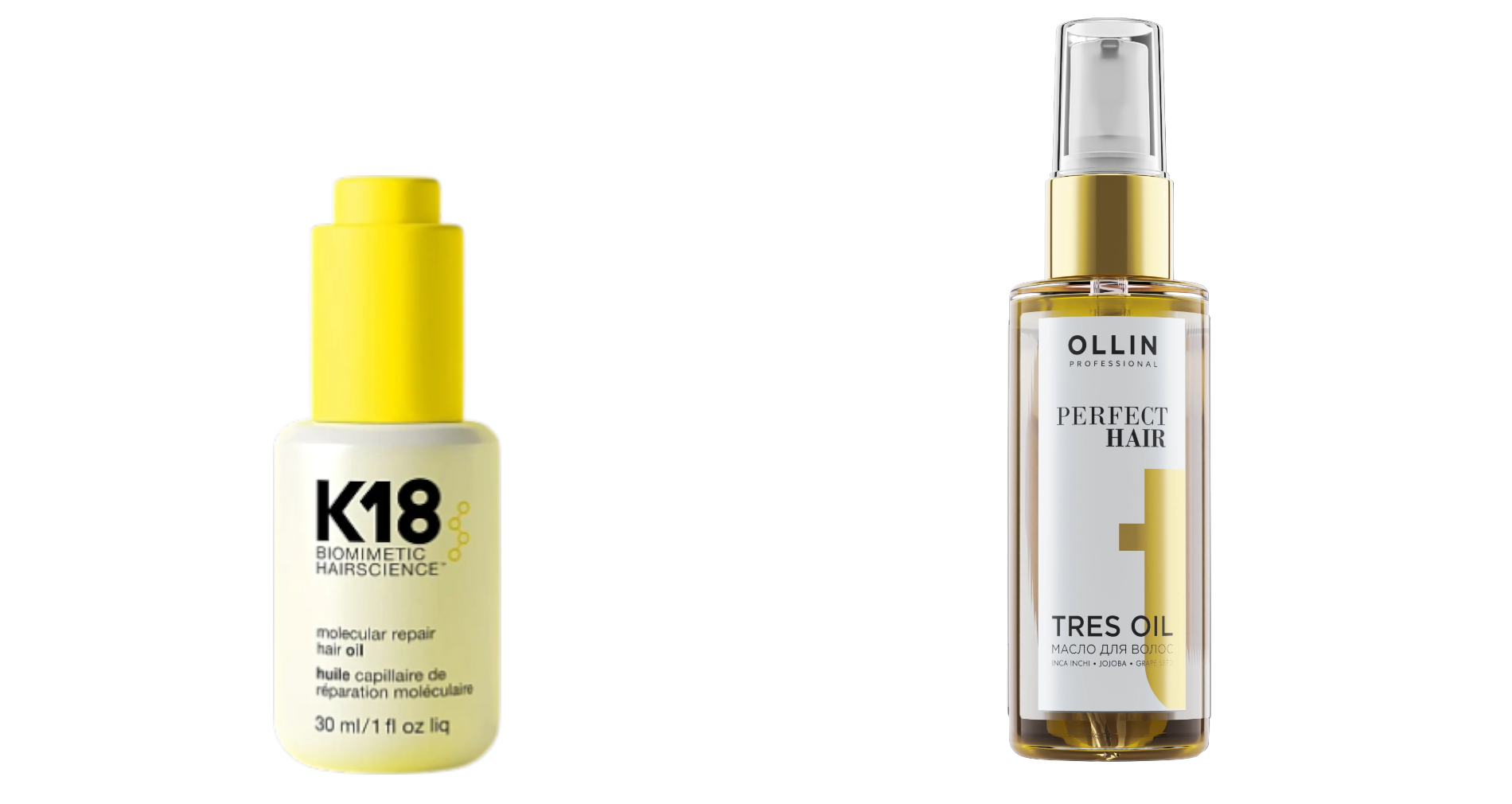 масло-бустер для молекулярного восстановления волос Molecular repair hair oil от K18 масло OLLIN Perfect Hair TRES OIL