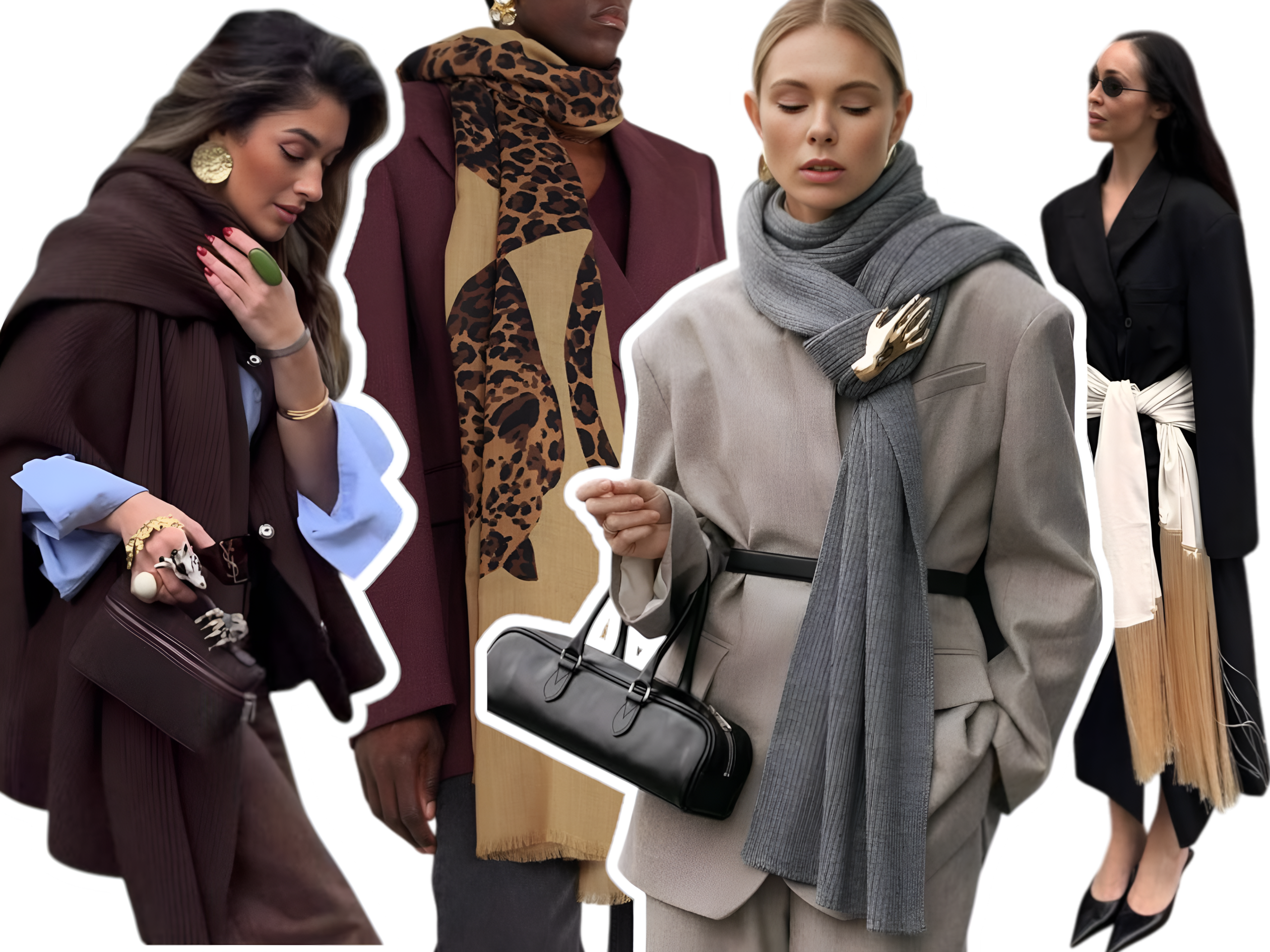 как носить палантин в 2026, как завязать палантин, стильные шарфы 2026, модные шарфы, весна 2026 тренды