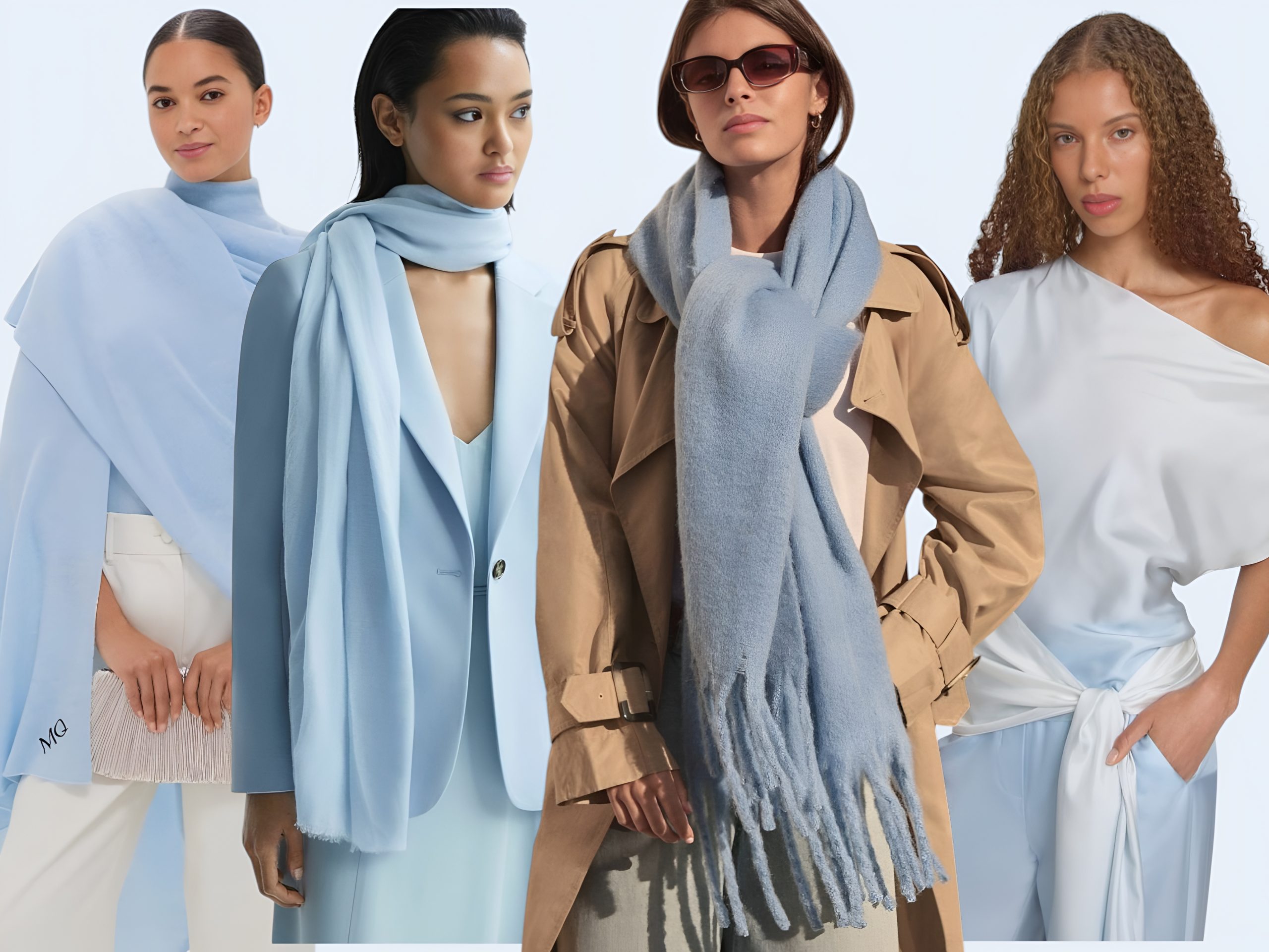 тренды весны 2026, что носить весной 2026, шарф на весну купить