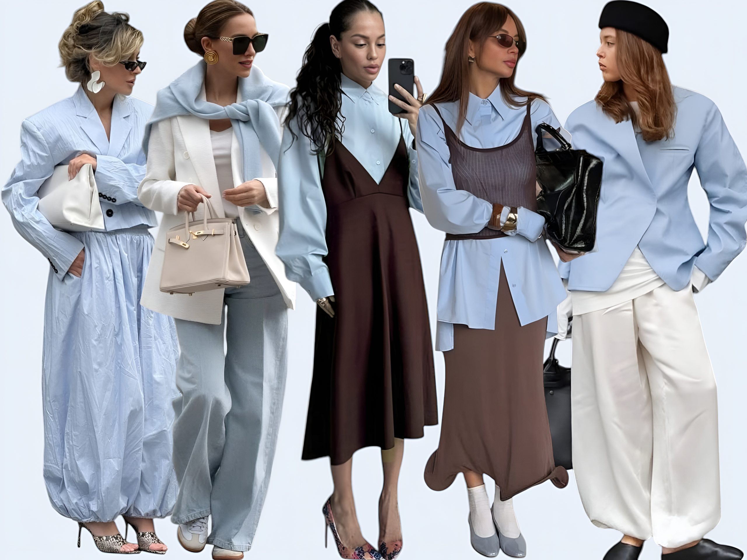 ледяной голубой Ice Blue как носить главный цвет сезона, тренды весны 2026, вещи в цвете Ice Blue