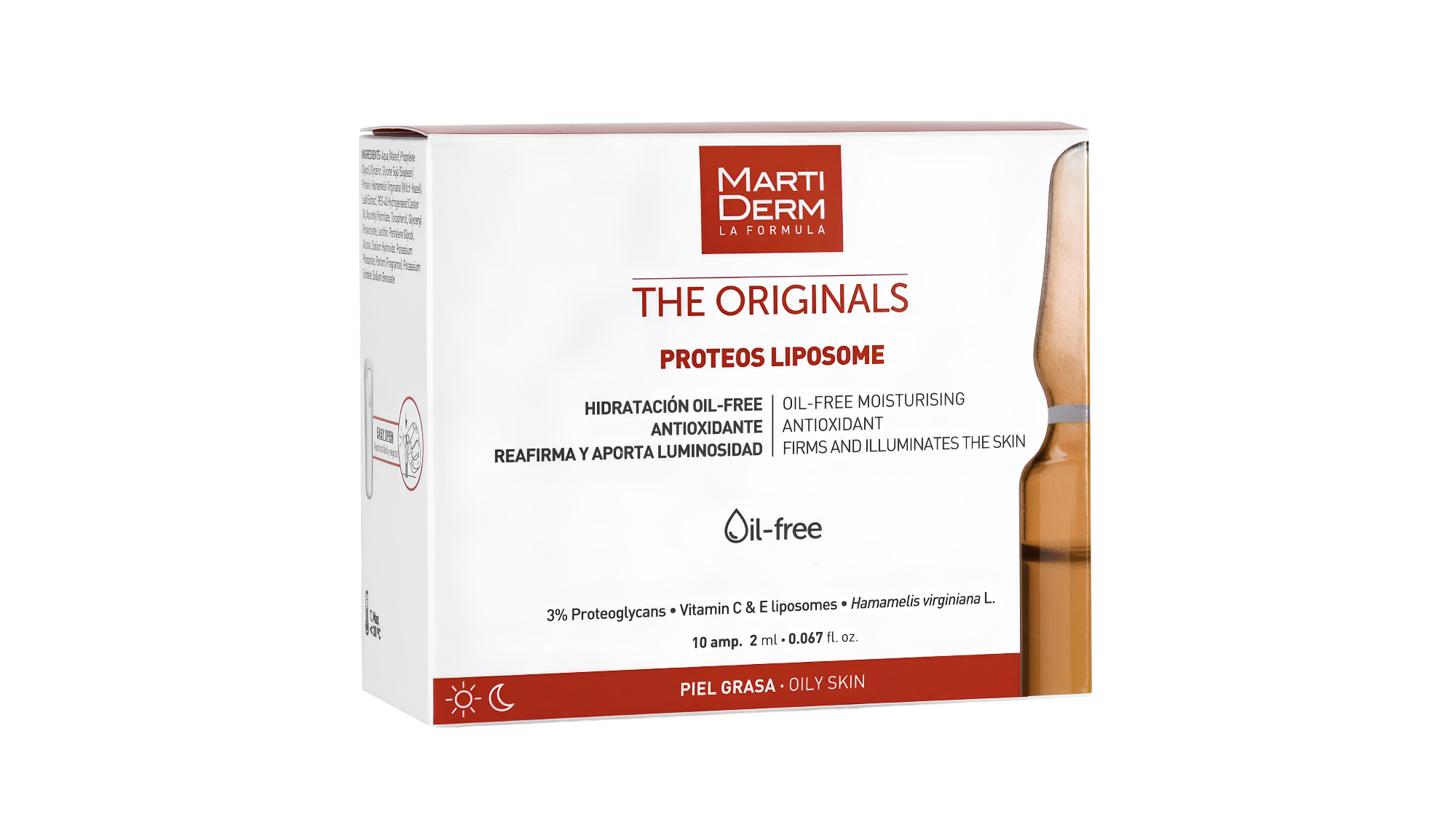 Испанская лаборатория MartiDerm представляет ампулы Proteos с липосомами — антиоксидантный уход для жирной и комбинированной кожи