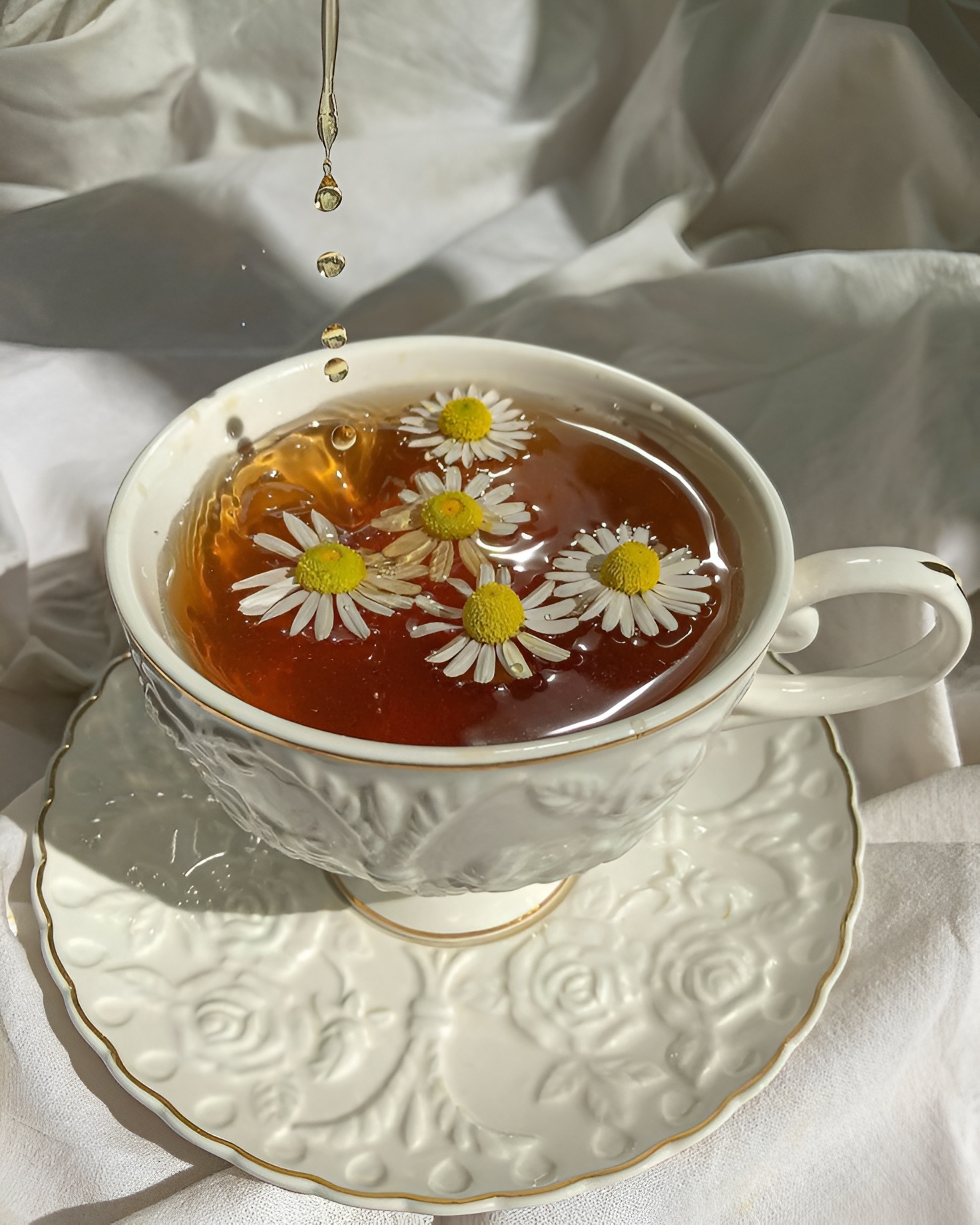 травяной чай, продукты и напитки для хорошего сна