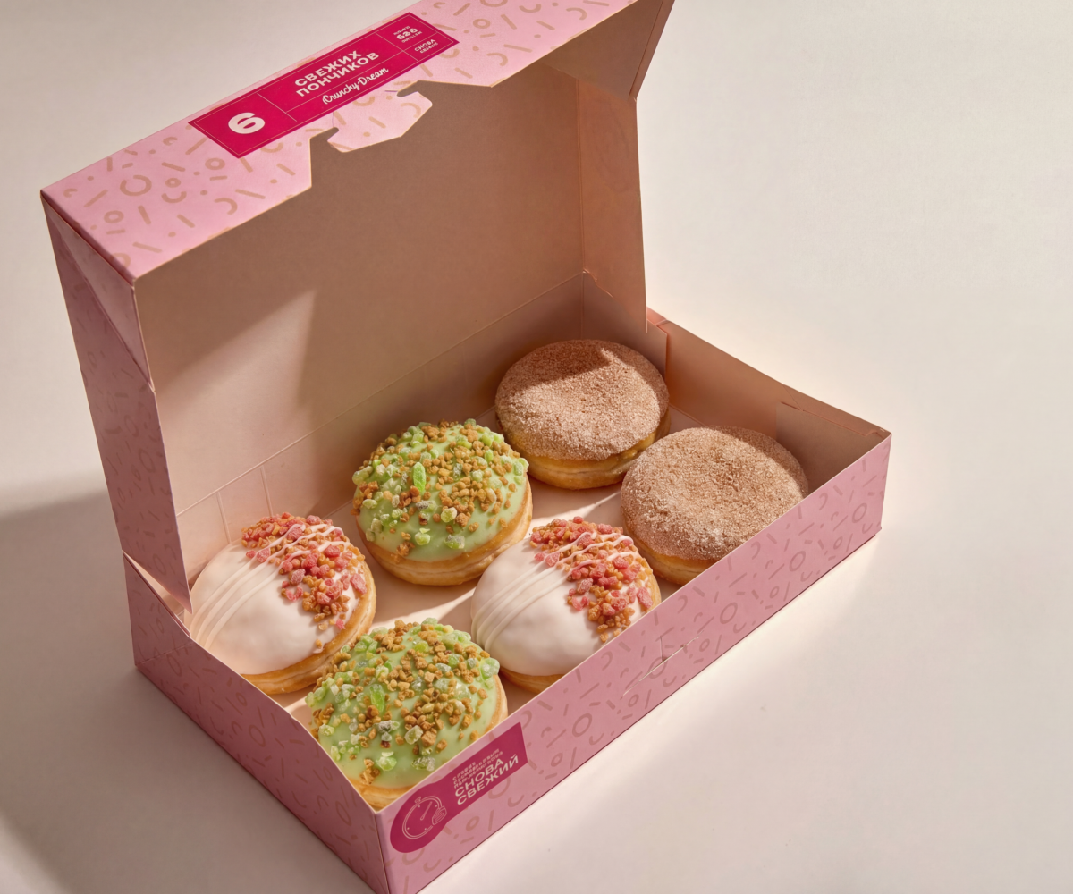 Сеть пончиковых «Кранчи Дрим» - пончики для любого случая